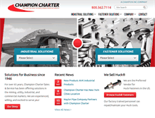 Tablet Screenshot of champion-charter.com